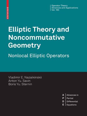 cover image of Elliptic Theory and Noncommutative Geometry